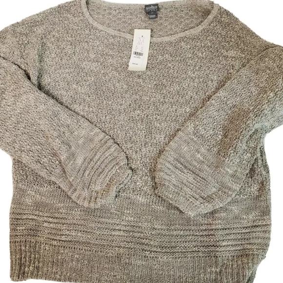 New York & Company Sweaters - NWT NY&CO. GRAY KNIT SWEATER XXL